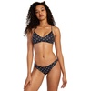 image:imageRVCA Womens Swimsuit Bikini Bottom Medium CutCheeky HipsterBlackWhite