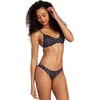 image:imageRVCA Womens Swimsuit Bikini Bottom Medium CutCheeky HipsterBlackWhite