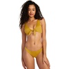 image:imageRVCA Womens Swimsuit Bikini Bottom Medium CutCheeky HipsterBronze Mist