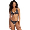 image:imageRVCA Womens Swimsuit Bikini Bottom Medium CutMedium HipsterBlackWhite