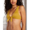 image:imageRVCA Womens Tie Front BraletteBronze Mist
