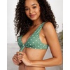 image:imageRVCA Womens Tie Front BraletteDark Ivy