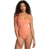 image:imageRVCA Womens One PieceRacerback Medium One PiecePeach