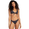 image:imageRVCA Womens Tie Front BraletteBlackWhite
