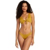 image:imageRVCA Womens Tie Front BraletteBronze Mist