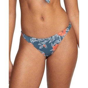 image:imageRVCA Womens Swimsuit Bikini Bottom Medium CutCheeky HipsterStormy Blue