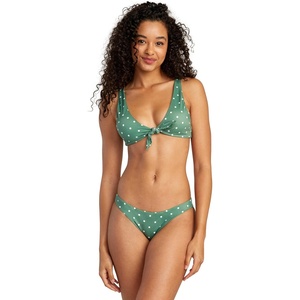 image:imageRVCA Womens Tie Front BraletteDark Ivy