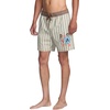 image:imageRVCA Mens Elastic Waist Boardshort Featuring a Faux Fly amp Pockets on the Side SeamsJacobs Archive Stripe  Multi