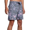 image:imageRVCA Mens Elastic Waist Boardshort Featuring a Faux Fly amp Pockets on the Side SeamsRvca Elastic Trunk 17Black Dye