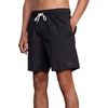 image:imageRVCA Mens Elastic Waist Boardshort Featuring a Faux Fly amp Pockets on the Side SeamsRvca Elastic Trunk 17Rvca Black