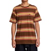 image:imageRVCA Mens Polo Short Sleeve TeeBombay Brown Somedays Stripe