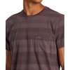 image:imageRVCA Mens Polo Short Sleeve TeePtc Stripe  Plum Ash