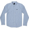 image:imageRVCA Boys Thatll Do Stretch Long Sleeve Woven Button Front ShirtOxford Blue
