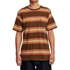 image:imageRVCA Mens Polo Short Sleeve TeeBombay Brown Somedays Stripe