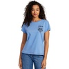 image:imageRVCA Womens Red Stitch Short Sleeve Graphic Tee ShirtHeritageBlue Yonder