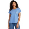 image:imageRVCA Womens Red Stitch Short Sleeve Graphic Tee ShirtMeadowBlue Yonder