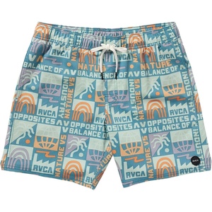 image:imageRVCA Mens Elastic Waist Boardshort Featuring a Faux Fly amp Pockets on the Side SeamsAtlas Elastic  Vintage Navy