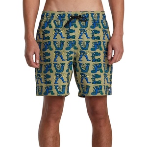 image:imageRVCA Mens Elastic Waist Boardshort Featuring a Faux Fly amp Pockets on the Side SeamsAvocado Dmote