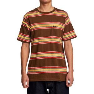 image:imageRVCA Mens Polo Short Sleeve TeeBombay Brown Somedays Stripe