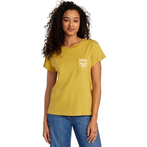 image:imageRVCA Womens Red Stitch Short Sleeve Graphic Tee ShirtMetamorphosisVintage Gold