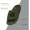 image:imageRVCA mens Va Molded SlideOlive