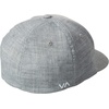 image:imageRVCA Mens Flexfit Curved Brim Fitted HatRvca FlexfitHeather Grey