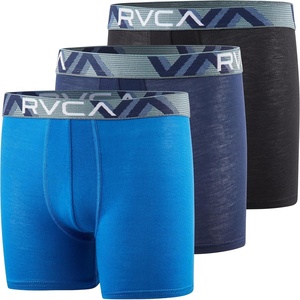 image:imageRVCA Boys Underwear 3 Pack Boxer Briefs for Boys 618 Durable Modal Stretch Breathable Moisture WickingBlue  Grey  Black