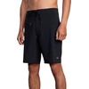 image:imageRVCA Mens Standard 4Way Stretch Fixed Waist 19 Inch BoardshortRvca Dobby Strch 19 BoardshortBlack