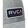 image:imageRVCA Mens Curved Brim Trucker Hat Structured Hat with Curved Bill Adjustable Snapback ClosureRvca Curved TruckerHeather Grey