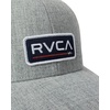 image:imageRVCA Mens Curved Brim Trucker Hat Structured Hat with Curved Bill Adjustable Snapback ClosureRvca Curved TruckerHeather Grey