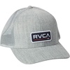 image:imageRVCA Mens Curved Brim Trucker Hat Structured Hat with Curved Bill Adjustable Snapback ClosureRvca Curved TruckerHeather Grey