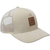 image:imageRVCA Mens Curved Brim Trucker Hat Structured Hat with Curved Bill Adjustable Snapback ClosureRvca Curved TruckerSand