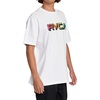 image:imageRVCA Mens Graphic Short Sleeve Crew Neck Tee ShirtBig GradientWhite