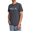 image:imageRVCA Mens Red Stitch Graphic Crew TShirtBig RvcaBlackGrey