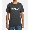 image:imageRVCA Mens Red Stitch Graphic Crew TShirtBlackWhite S125