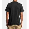 image:imageRVCA Mens Red Stitch Graphic Crew TShirtSmall Rvca SsPirate Black