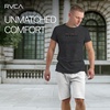 image:imageRVCA Mens Short Sleeve Lightweight Lounge Crew Tee Loungewear Crew NeckHeather Grey
