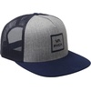 image:imageRVCA Mens Trucker Hat Adjustable Snapback Cap for Streetwear amp Skating Lightweight Breathable AllDay ComfortRvca TruckerGrey HeatherNavy