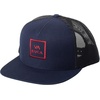 image:imageRVCA Mens Trucker Hat Adjustable Snapback Cap for Streetwear amp Skating Lightweight Breathable AllDay ComfortRvca TruckerNavyRed