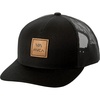 image:imageRVCA Mens Curved Brim Trucker Hat Structured Hat with Curved Bill Adjustable Snapback ClosureRvca Curved TruckerBlack