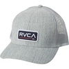 image:imageRVCA Mens Curved Brim Trucker Hat Structured Hat with Curved Bill Adjustable Snapback ClosureRvca Curved TruckerHeather Grey