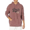 image:imageRVCA Mens Regular Fit Screen Fleece HoodieHex ScriptOxblood Red