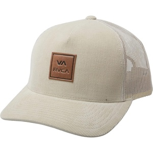 image:imageRVCA Mens Curved Brim Trucker Hat Structured Hat with Curved Bill Adjustable Snapback ClosureRvca Curved TruckerSand