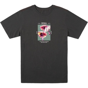 image:imageRVCA Mens Red Stitch Graphic Crew TShirtFalse Parisol  Pirate Black