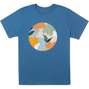 image:imageRVCA Mens Red Stitch Graphic Crew TShirtMotors  Cool Blue