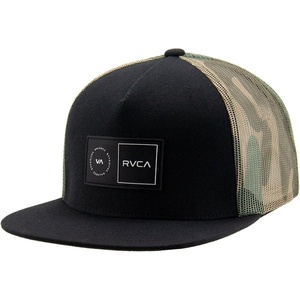 image:imageRVCA Mens Trucker Hat Adjustable Snapback Cap for Streetwear amp Skating Lightweight Breathable AllDay ComfortPlatform Trucker  BlackCamo
