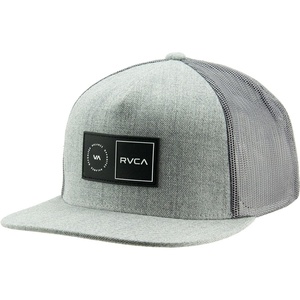 image:imageRVCA Mens Trucker Hat Adjustable Snapback Cap for Streetwear amp Skating Lightweight Breathable AllDay ComfortPlatform Trucker  Heather Grey
