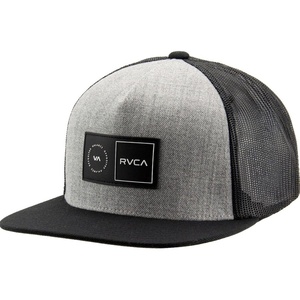 image:imageRVCA Mens Trucker Hat Adjustable Snapback Cap for Streetwear amp Skating Lightweight Breathable AllDay ComfortPlatform Trucker  Heather GreyBlack