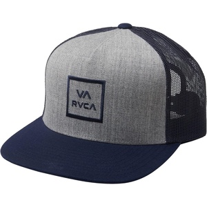 image:imageRVCA Mens Trucker Hat Adjustable Snapback Cap for Streetwear amp Skating Lightweight Breathable AllDay ComfortRvca TruckerGrey HeatherNavy