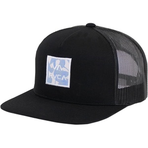 image:imageRVCA Mens Trucker Hat Adjustable Snapback Cap for Streetwear amp Skating Lightweight Breathable AllDay ComfortVa All the Way Print  New Black